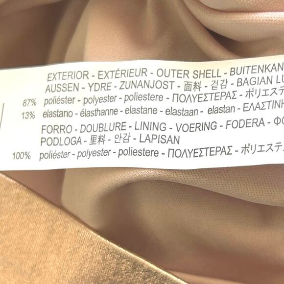 Zara Ruffle Tank Mini Dress in Rose Gold - Picture 7 of 7